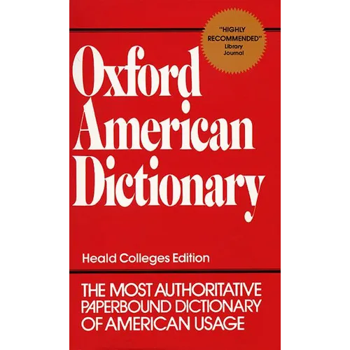 Oxford American Dictionary - Mass Market Paperbound