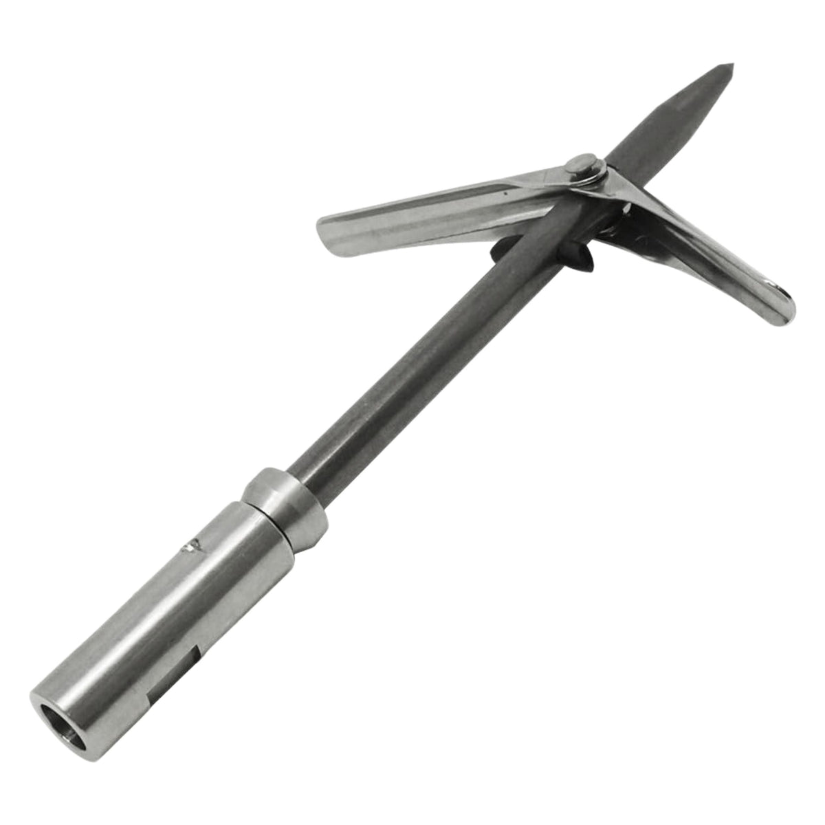 Spearfishing 6.25" Twin Barb Double Wing 6mm Pole Spear Tip w/ Keeper, Field Tip