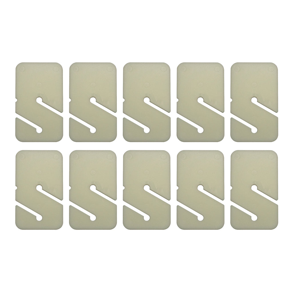 Scuba Cave Diving Line Glow in the Dark Rectangular Marker, 10pc Pack