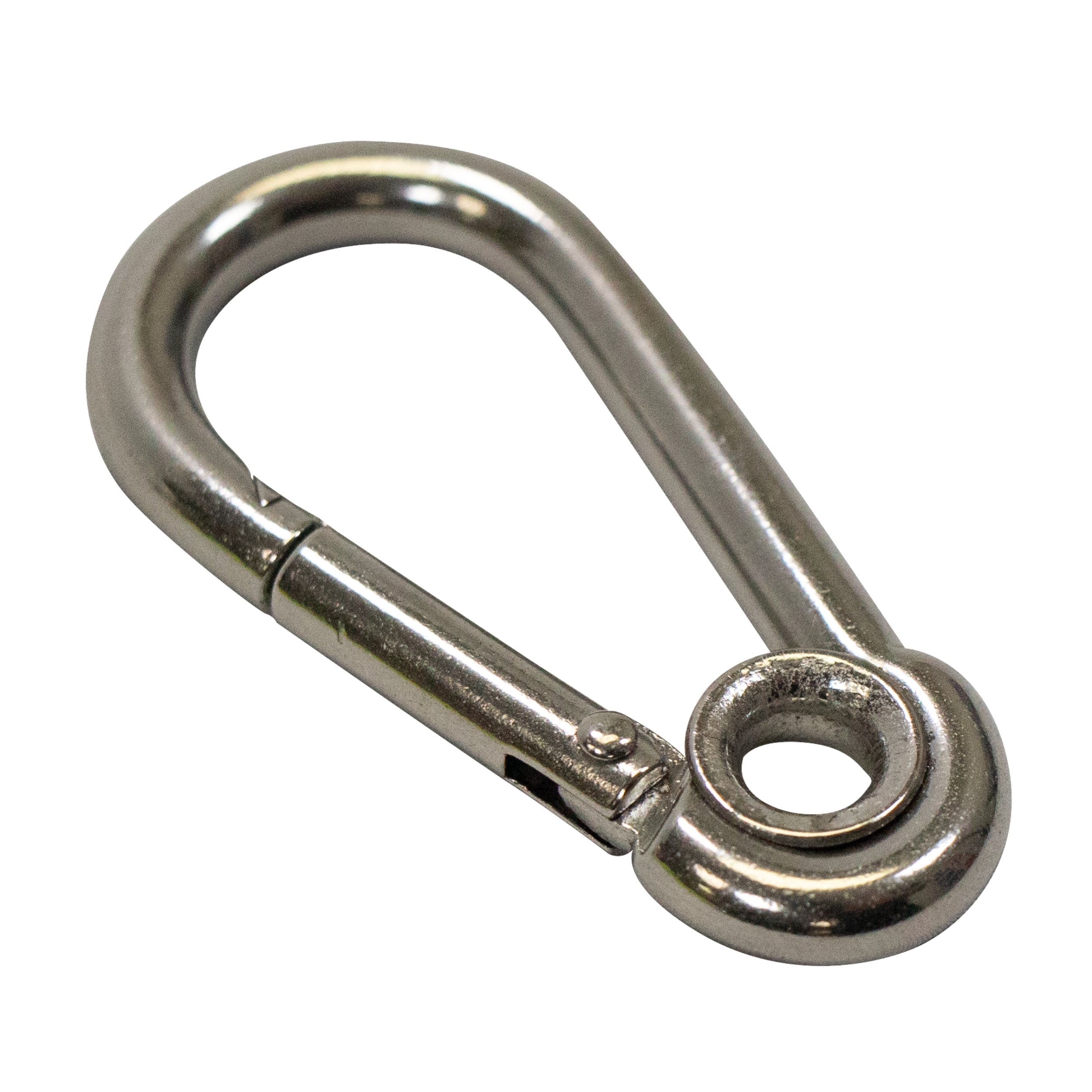 Boat Marine Clip Stainless Steel Safety Spring Hook Carabiner With Rope Holder
