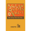 Mgtow Quotes Vol-1: Men Going Their Own Way. - Hardcover