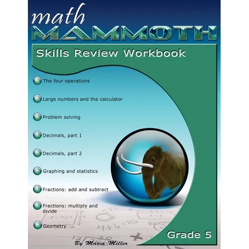 Math Mammoth Grade 5 Skills Review Workbook - Paperback