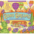 Boho Dreams Adult Coloring Book (31 Stress-Relieving Designs) - Paperback