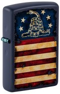 Zippo Don’t Tread On Me Flag Design, Navy Matte Lighter #48554