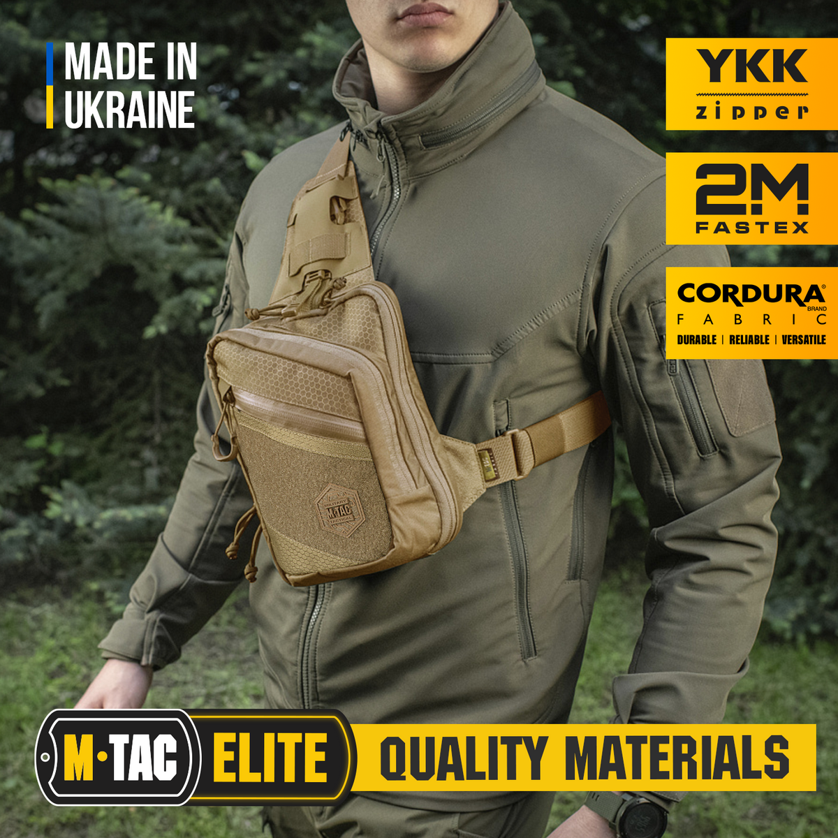 M-Tac Sling Pistol Bag with Loop Panel Elite