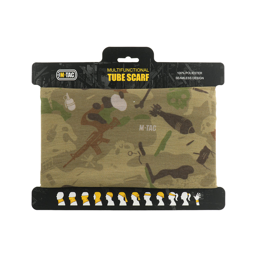 M-Tac Lightweight Neck Gaiter War Camo