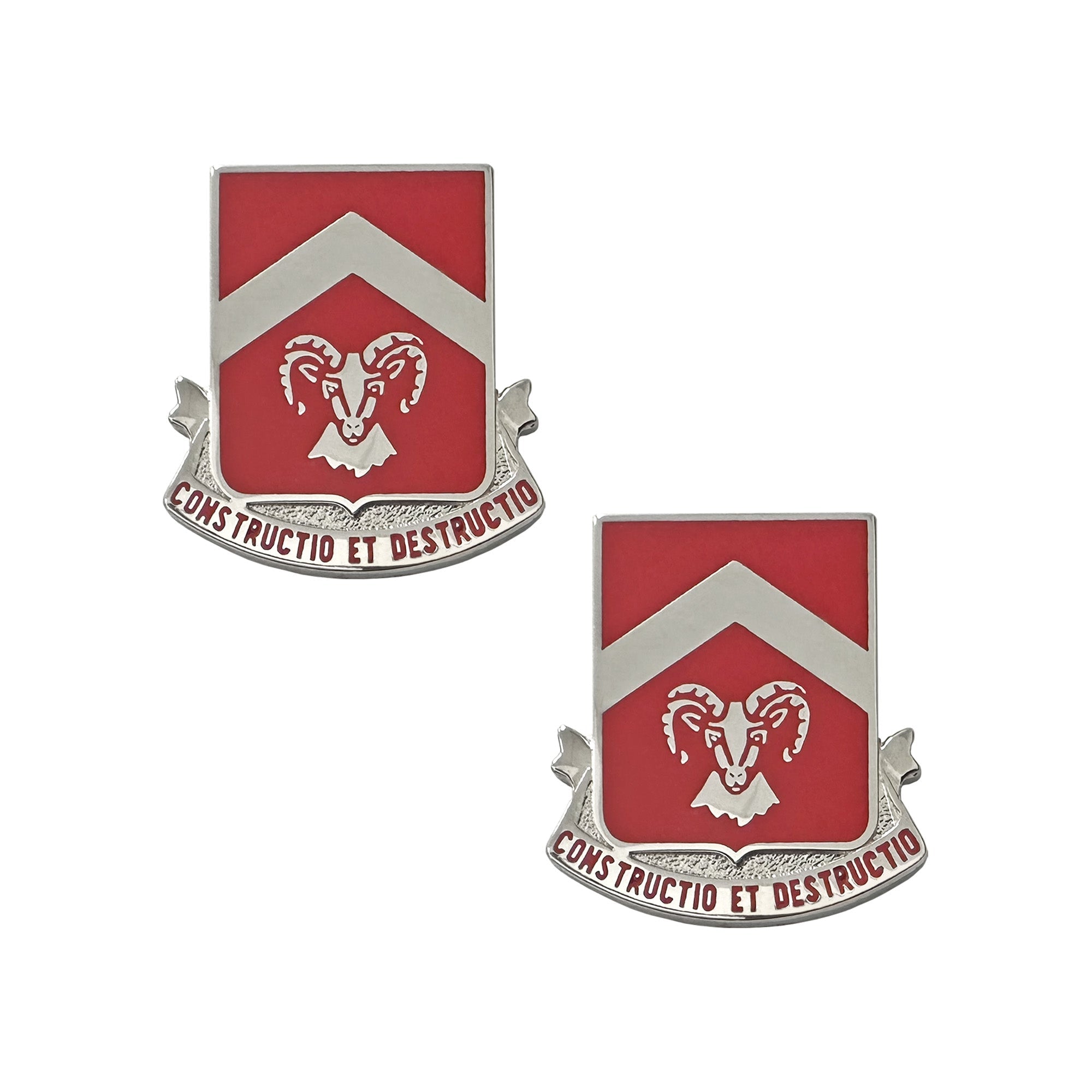 U.S. Army 40th Brigade Engineer Batt. "CONSTRUCTIO ET DESTRUCTIO" (pair)