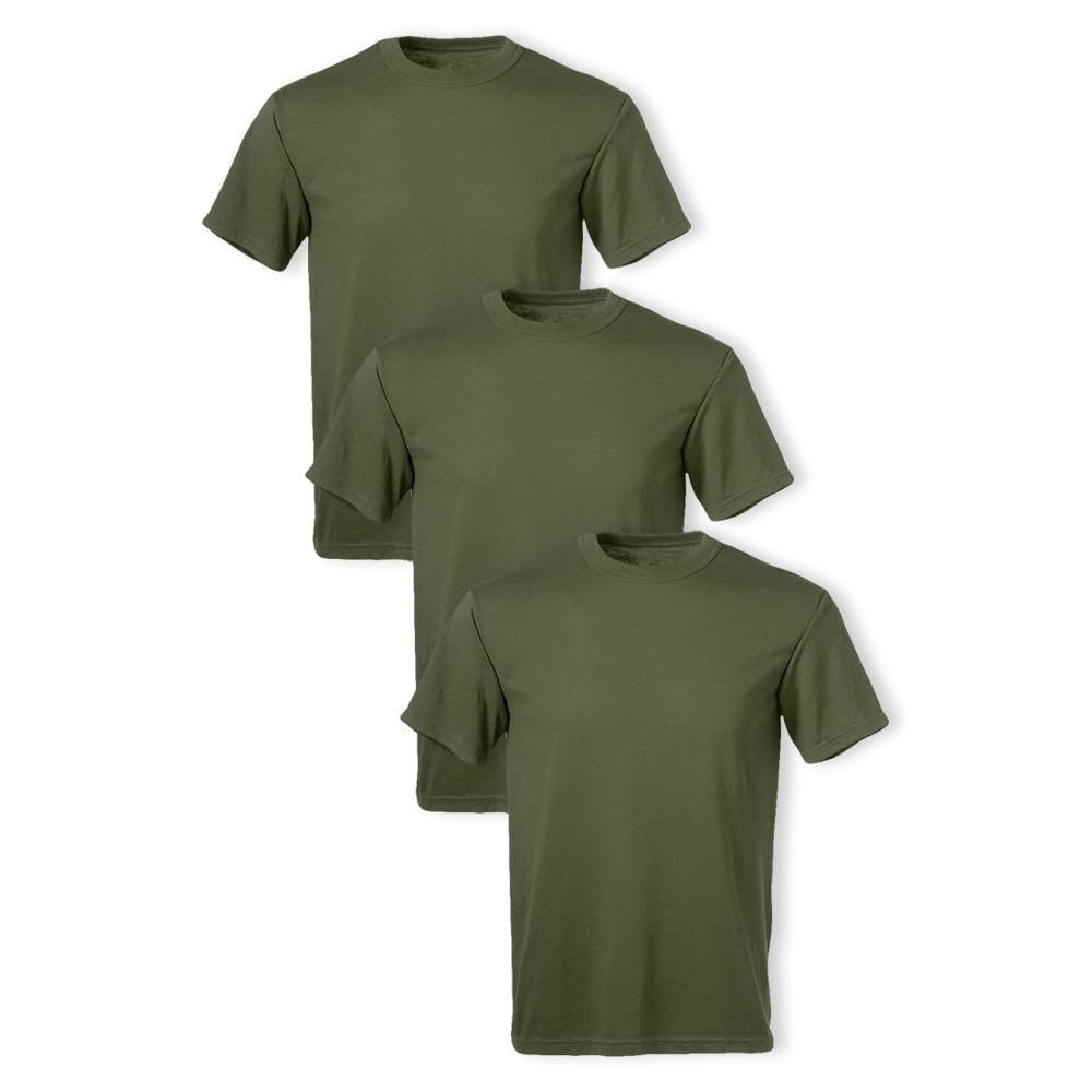 Soffe Men's 3 Pack - USA Poly/Cotton Military Tee