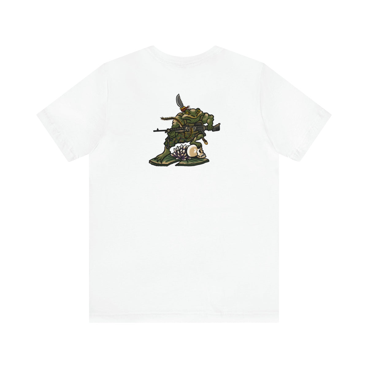240 Machine Gun Frog - Back Print - Short Sleeve Tee