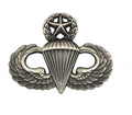 U.S. Army Master Parachutist Badge, Silver Oxidized