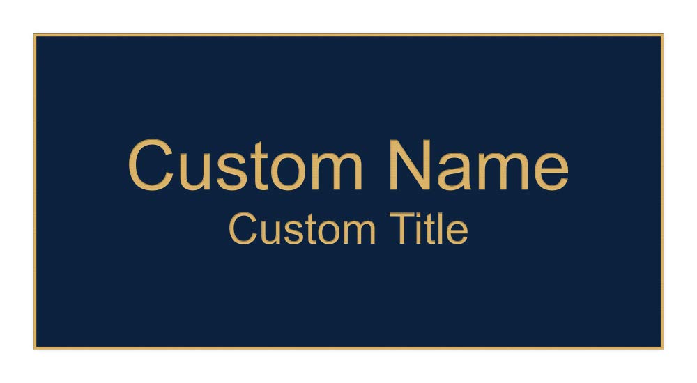 Custom Name ID Tags, Name Badges, Magnet Backing - (1" x 3", Red)