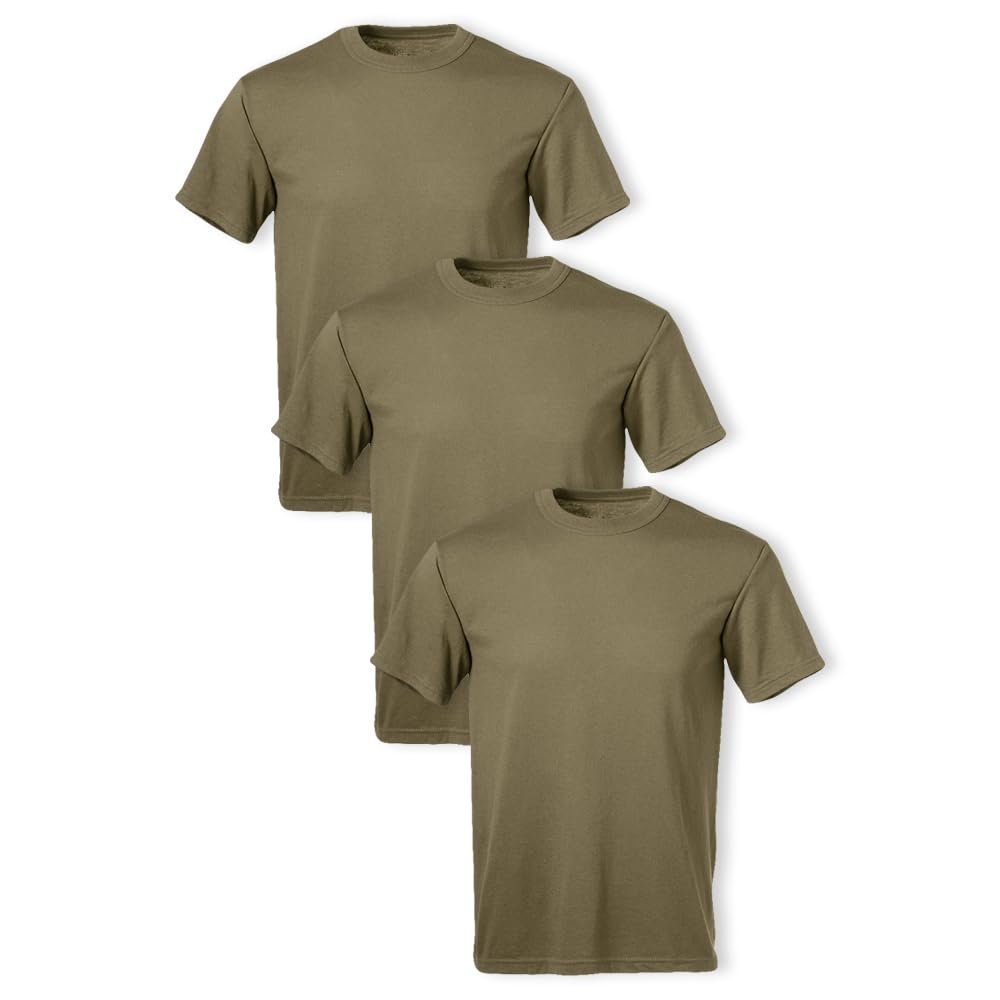 Soffe Men's 3 Pack - USA Poly/Cotton Military Tee