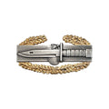 U.S. Army STA-BRITE® Master Combat Action Badge, 1 AWD Gold Wreath Silver-Oxidized (each)