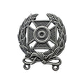 U.S. Army Expert Shooting Badge Silver-Oxidized STA-BRITE®