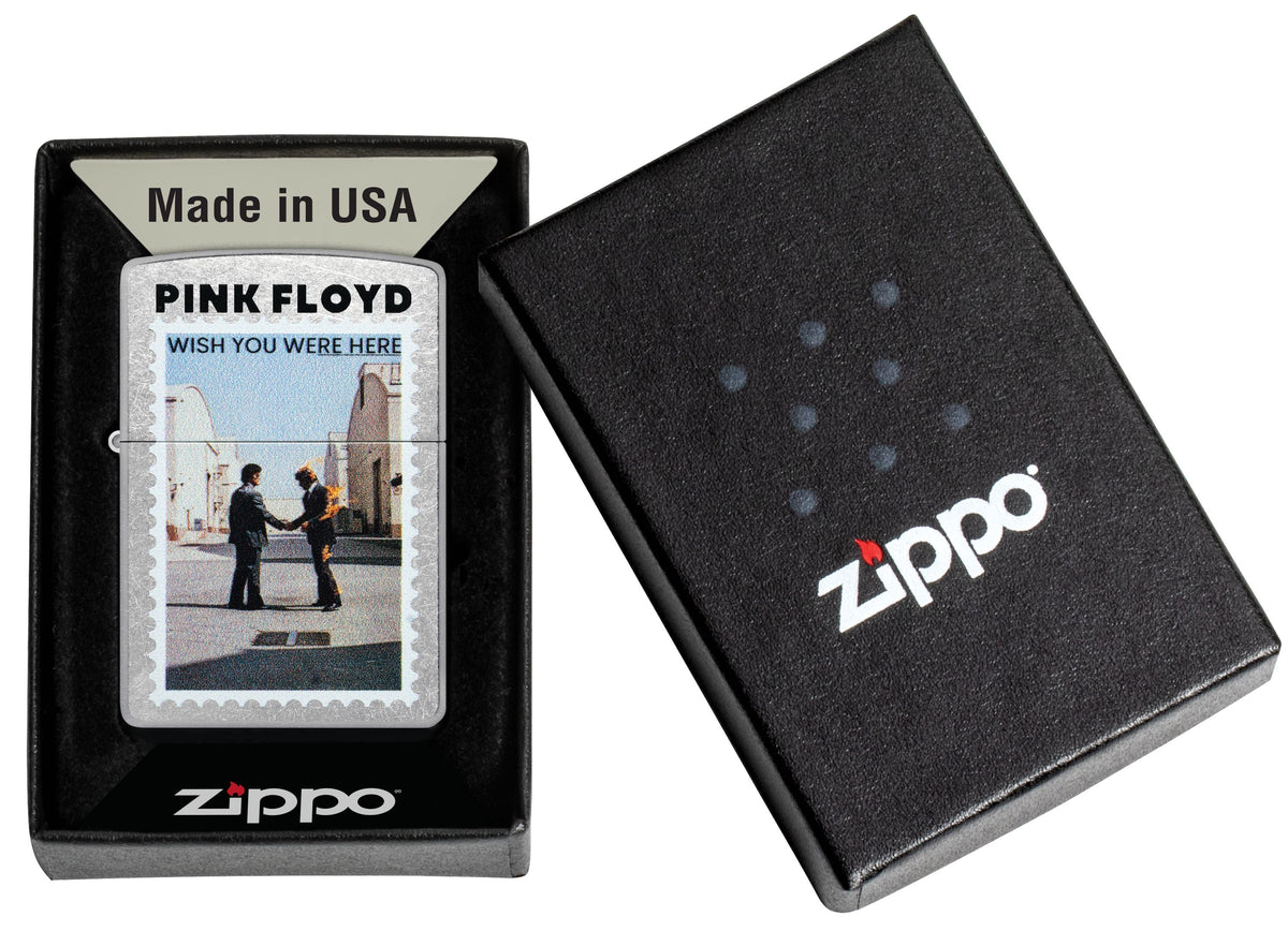 Zippo Pink Floyd Wish You Were Here Street Chrome Lighter #47240