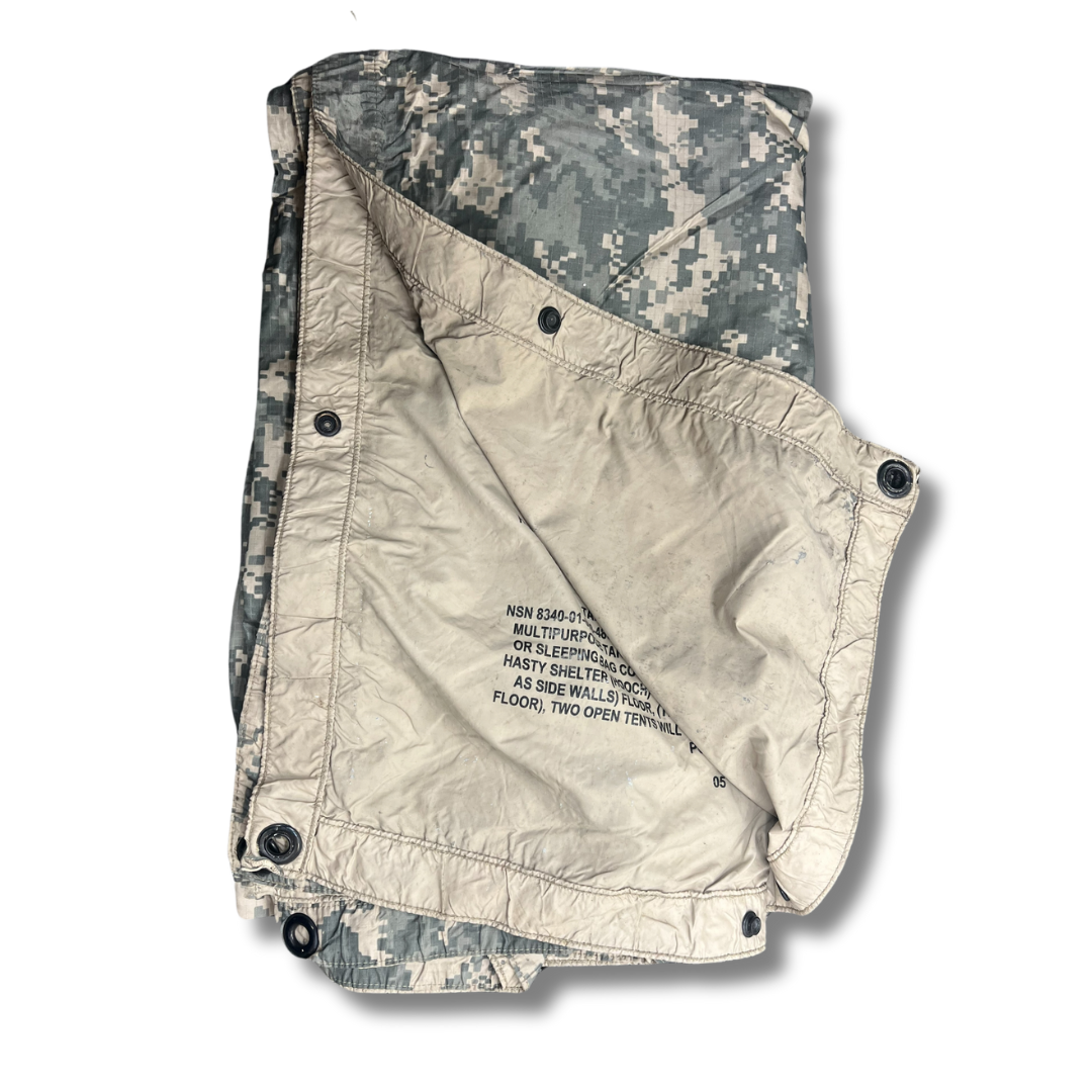 GI Ripstop Nylon Tarp ACU/Sand— Used