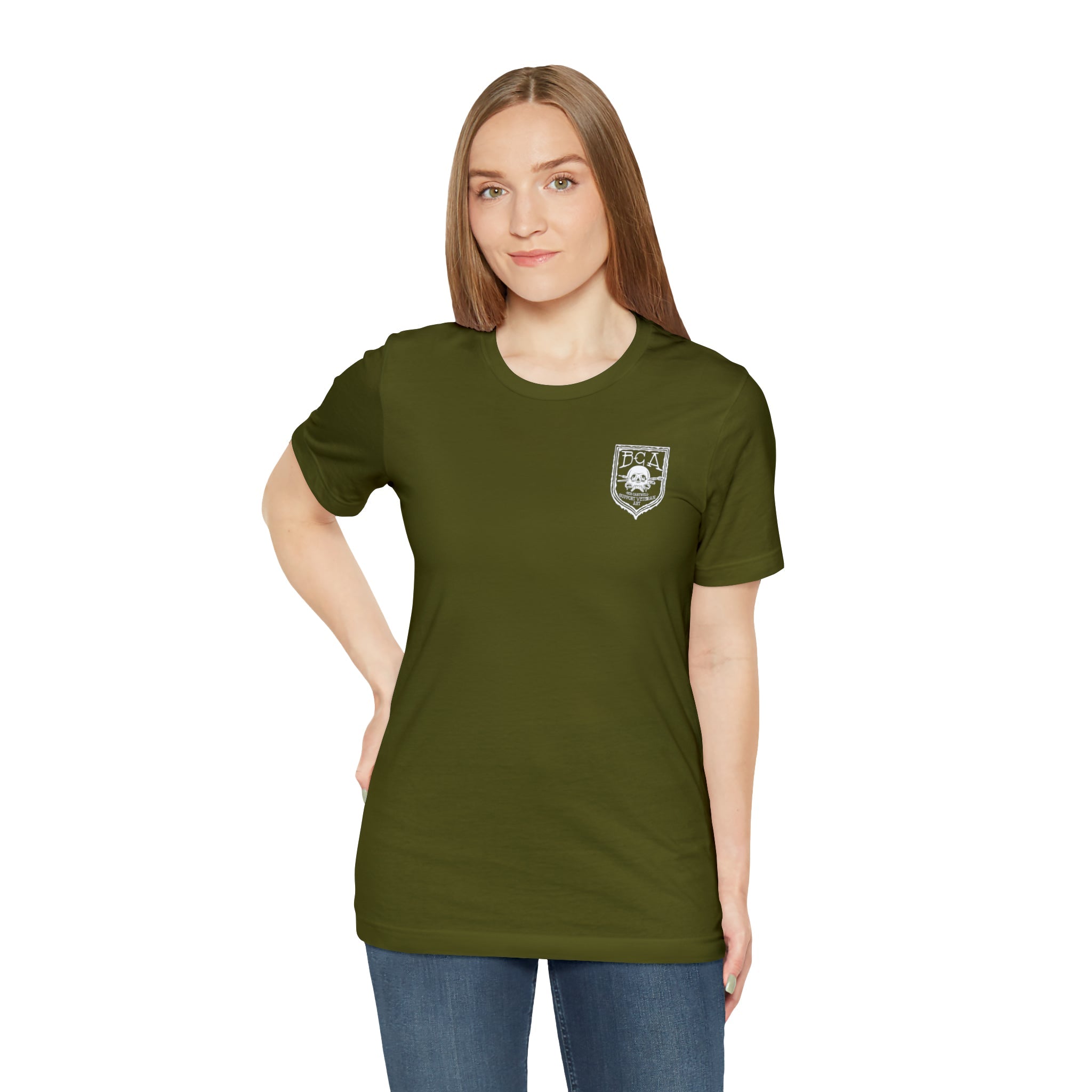 240 Machine Gun Frog - Back Print - Short Sleeve Tee