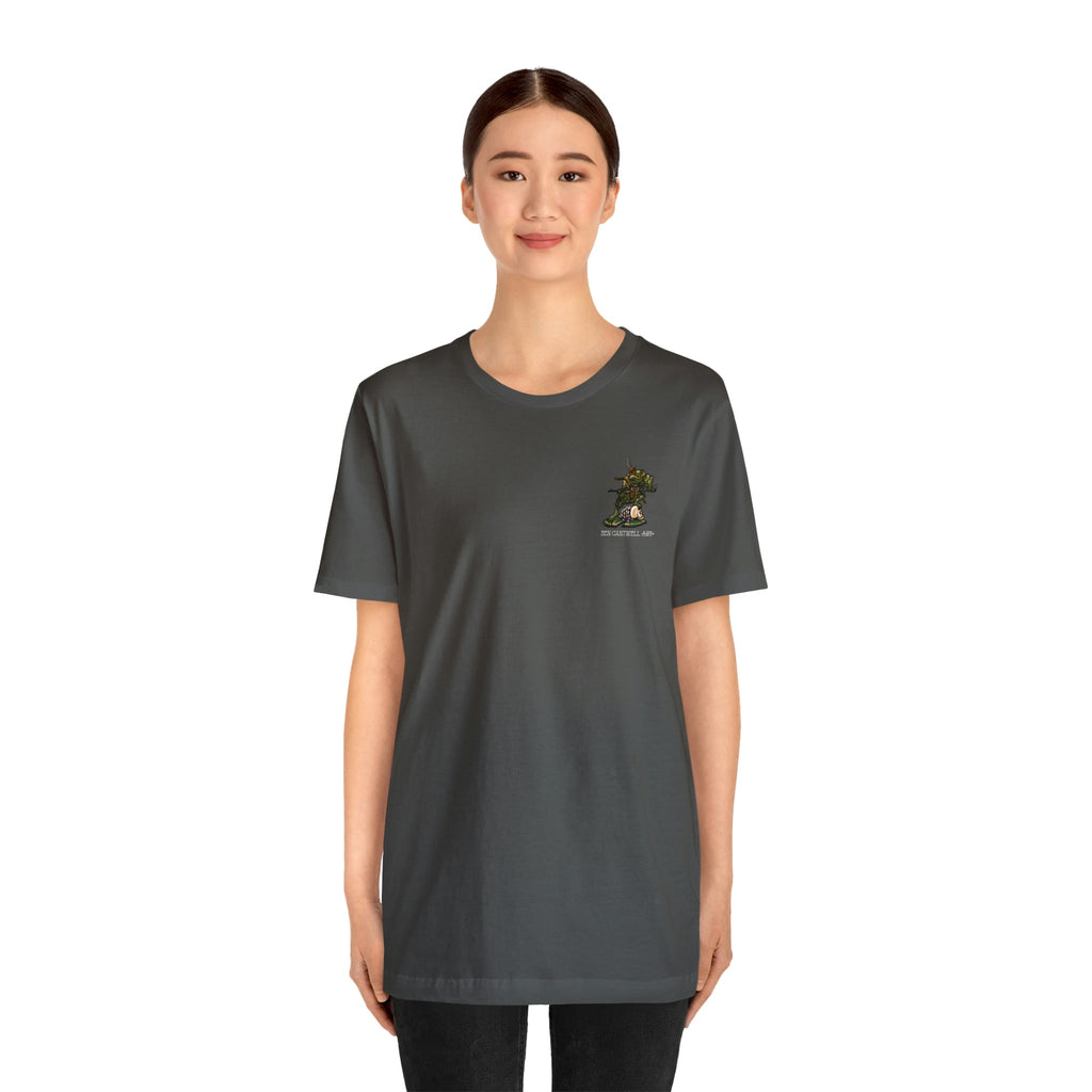 240 Machine Gun Frog - Front Print - Short Sleeve Tee