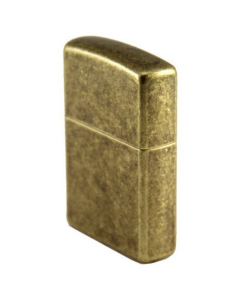 Zippo Antique Brass Rustic Classic Design, Genuine Windproof Lighter #201FB