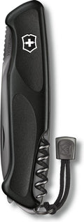 Victorinox ranger grip 55 onyx black - swiss army knife - 12 functions - gift box