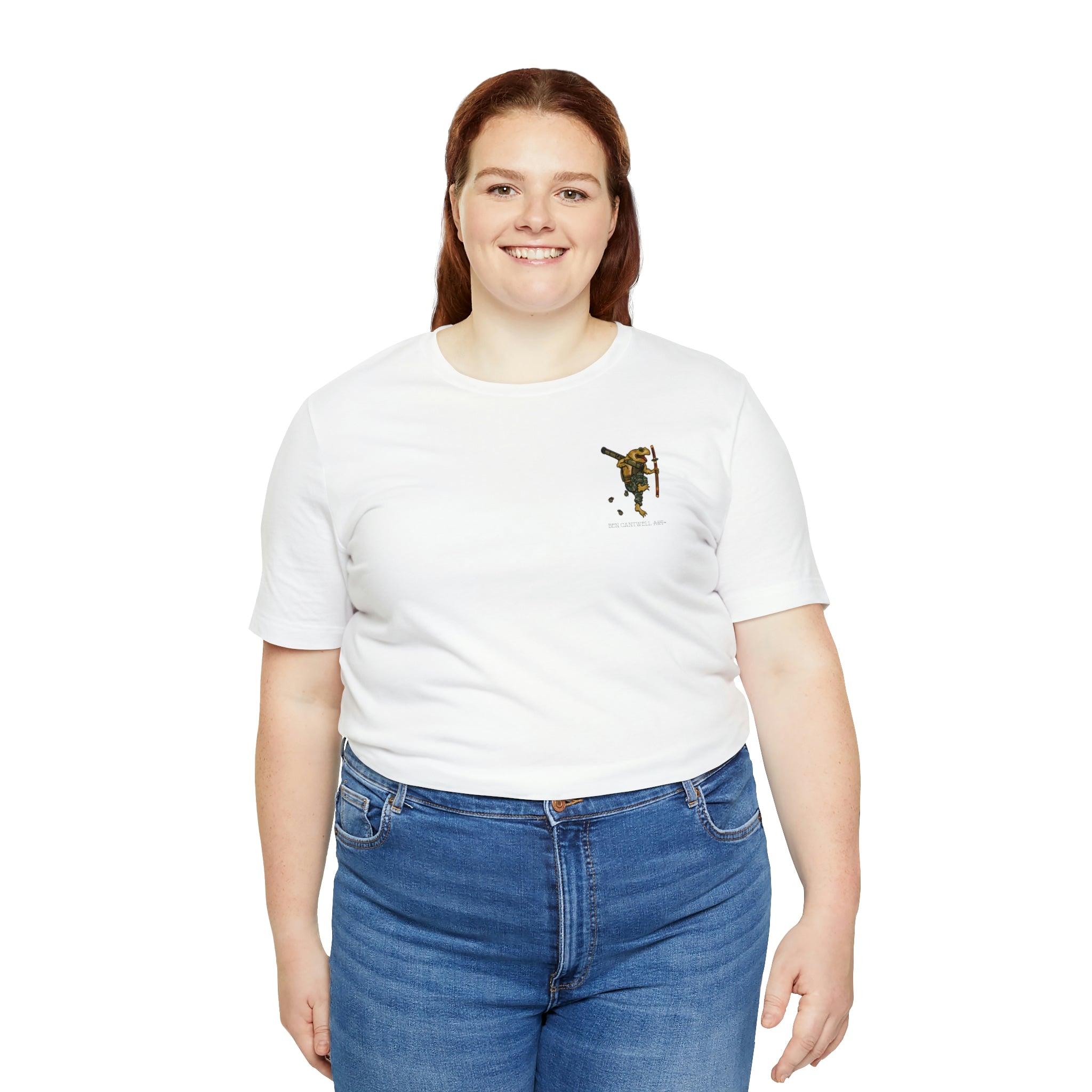 AT4 Rocket and Sword Frog - Front Print - Short Sleeve Tee