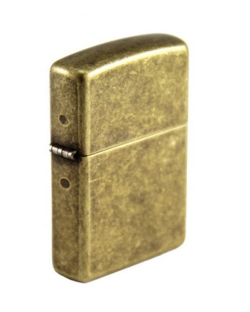 Zippo Antique Brass Rustic Classic Design, Genuine Windproof Lighter #201FB