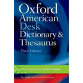 Oxford American Desk Dictionary and Thesaurus - Hardcover