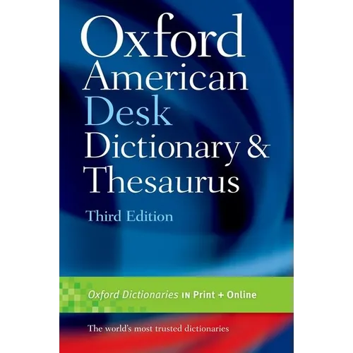 Oxford American Desk Dictionary and Thesaurus - Hardcover