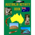 Australia Activity Book: Coloring Pages and Wordsearch - Paperback