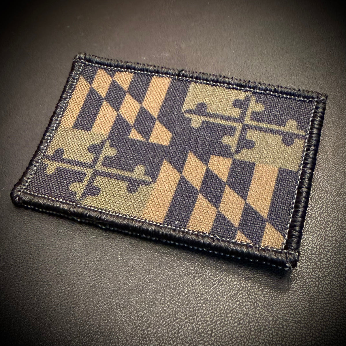 Maryland State Flag Printed Morale Patch, 2x3" | VELCRO® Brand Hook Backing
