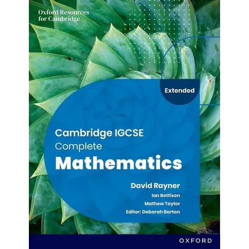 Cambridge IGCSE Complete Mathematics Extended Student Book 6 - Paperback