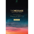 The Message Devotional Bible, Large Print (Hardcover): Featuring Notes and Reflections from Eugene H. Peterson - Hardcover