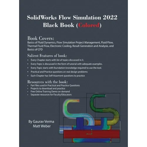 SolidWorks Flow Simulation 2022 Black Book (Colored) - Hardcover