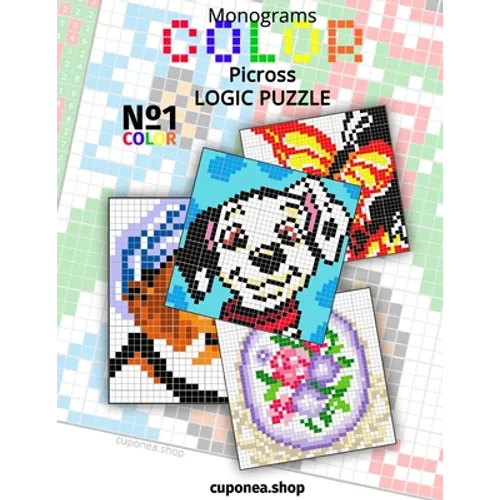 Monogram Color: Picross LOGIC PUZZLE - Paperback