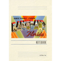Vintage Lined Notebook Greetings from Lakeland, Florida - Paperback
