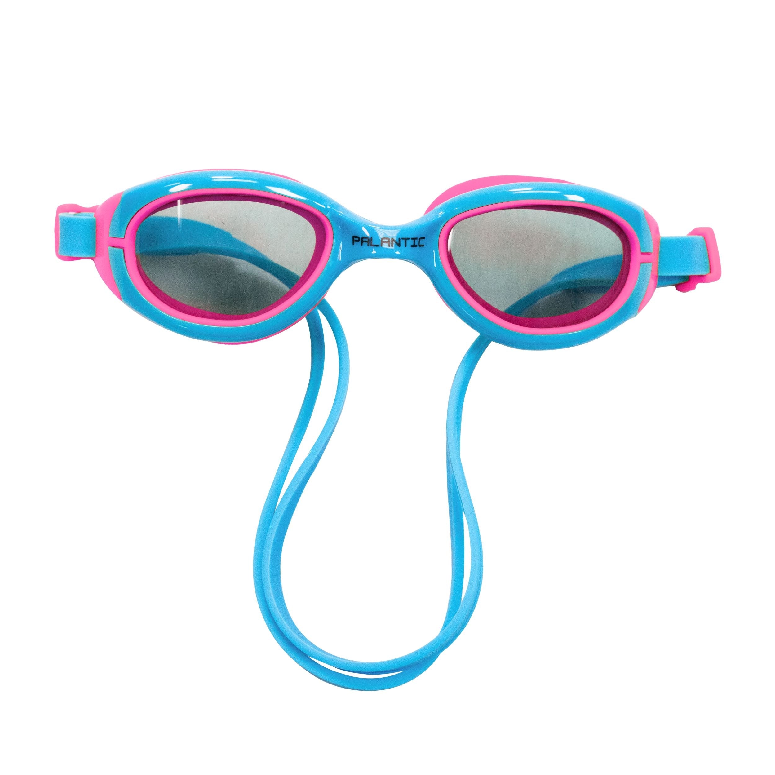 Palantic Jr. Silicone Swim Goggles, Blue/Pink