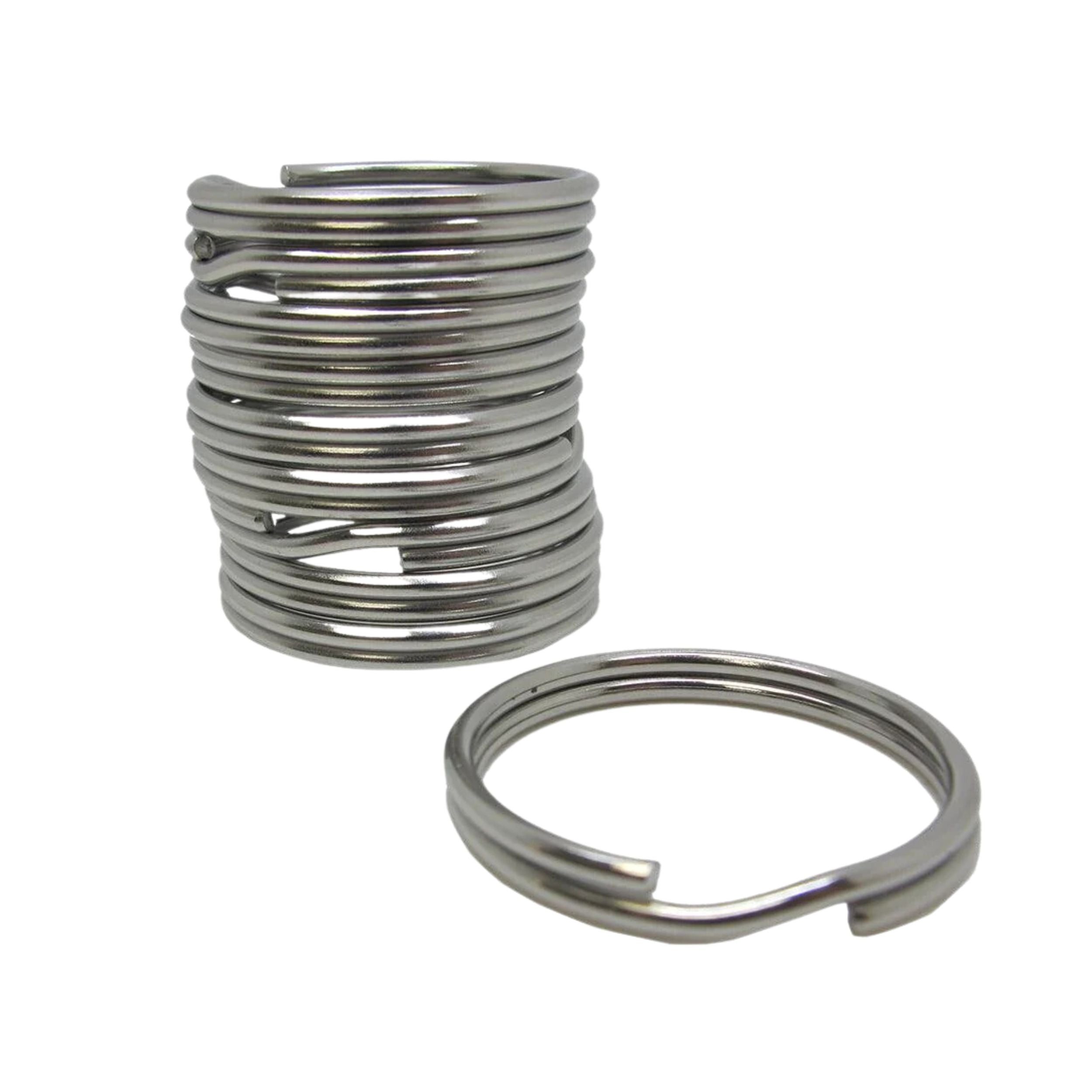 Scuba Diving 24mm Stainless Steel 1.6mm Split Ring for BCD attachment 10pc