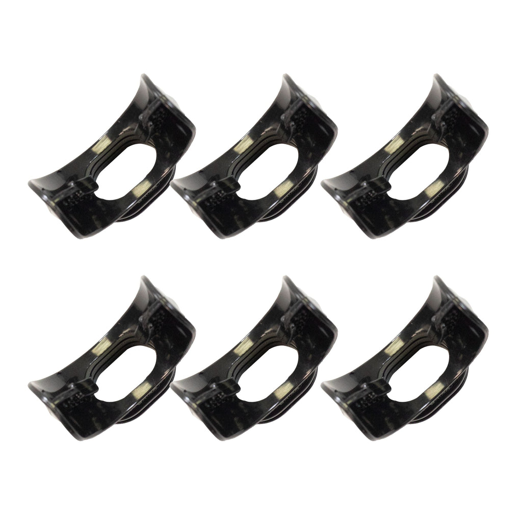 Scuba Diving Black Regulator Octopus Mouthpieces w/ Regulator Tie, 6pc Pack