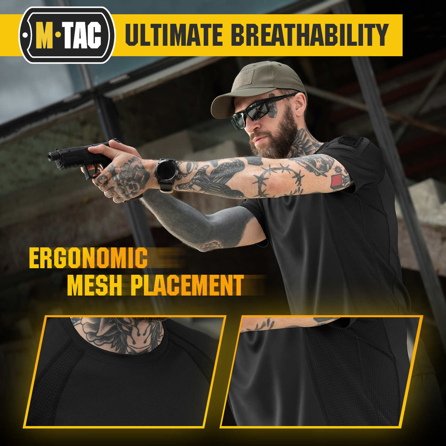 M-Tac T-Shirt Athletic Tactical Gen II with Loop Panels (Set of 3)