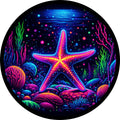 STICKER - Starfish - Amp Up Your Wardrobe with an Trippy, Eye-Catching Fluorescent Thread Magic - 4"