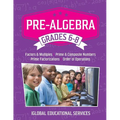 Pre-Algebra: Grades 6-8: Factors, Multiples, Prime & Composite Numbers, Prime Factorizations, Order of Operations - Paperback