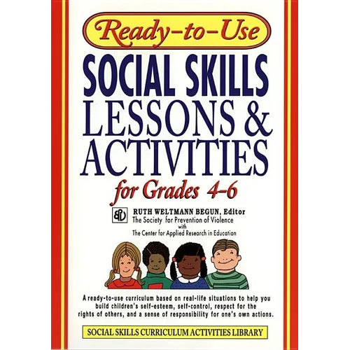 Ready-to-Use Soc. Skills Lessons Gr. 4-6 - Paperback