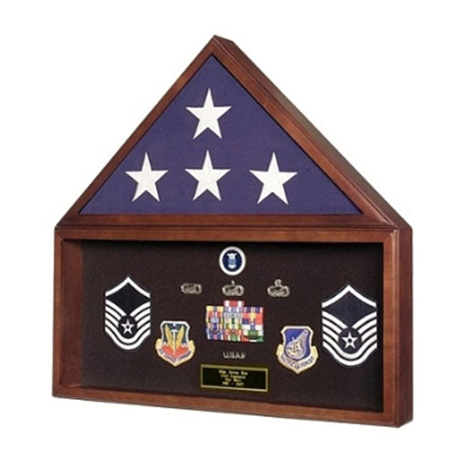 Large Flag and Memorabilia Display Cases - Fit 5' x 8' Flag.
