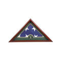 Medallion Flag Display Case, Memorial Flag Display case.