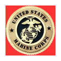 Marine Corps Wall Tribute 3D wood, Marine Hand Made Gift - 12".