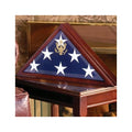 Large Coffin Flag Display Case, American Burial Flag or Folded American Flag