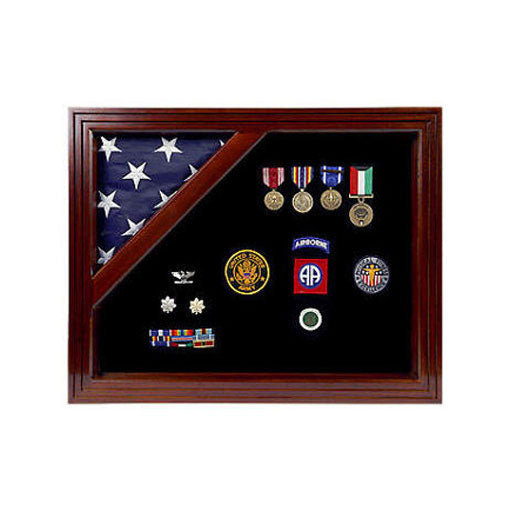 Colonial flag display case - Fit 3' x 5' Flag.