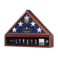 Presidential Flag Case and Medal Display Case - Material Cherry.