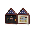 Flag display case - Flag shadow box, flag and medals Case - Fit 5' x 9.5' Flag.
