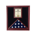 Flag and Document Case - Vertical 8 1/2 x 11 Document - Fit 3" x 5" flag or Fit 5" x 8" flag or Fit 5" x 9.5" flag.